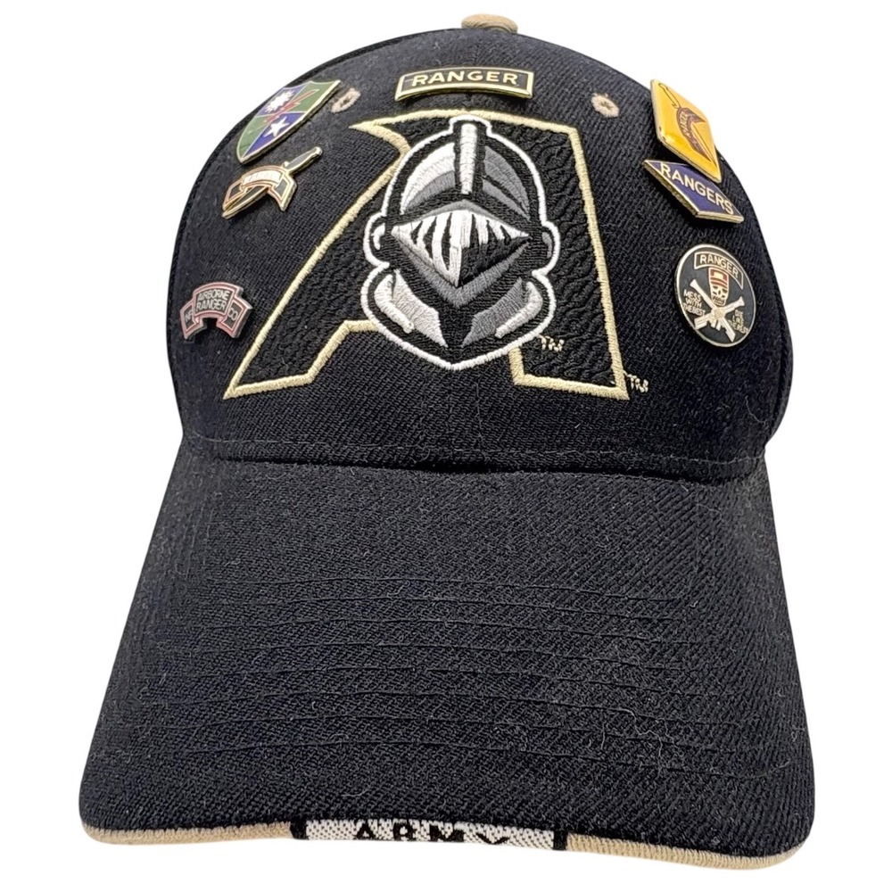 Zephyr Army West Point Black Knights Hat Ranger Airborne Pins Black‎ Adjustable
